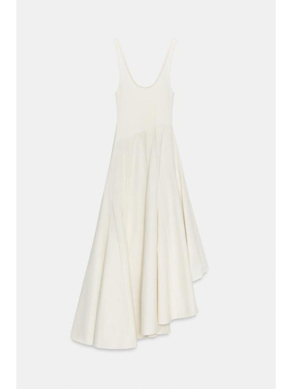 ZARA COMBINATION GODET DRESS - Picture 6 of 7